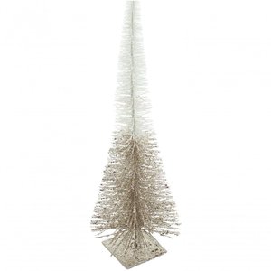 Mini Pinheiro Pinheirinho Natalino Decorativo Prata 50cm