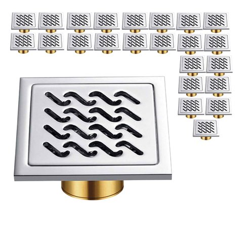 Ralo Inox 10x10 Kit 23 Uni Banheiro Anti Inseto Anti Odor Cozinha Quintal Varanda Seguro Higienico R