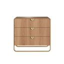 Ver imagem 1 de Cômoda Luna Orgânico 90x82cm 3 Gavetas Hanover/dourado 28068