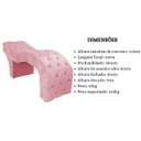 Ver imagem 7 de Maca Estética Estofada Reclinável Ergonômica Spa Veludo Yara:Rosê