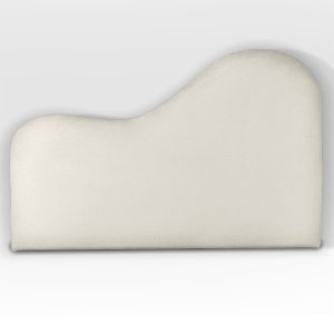 Cabeceira Orgânica 90cm Solteiro Painél para Cama Box Bouclé Serena