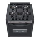 Ver imagem 2 de Fogão de Embutir 4 Bocas Venax Gaudi Prisma Vitreo a Gás Grafite Bivolt