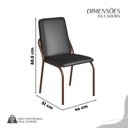 Ver imagem 4 de Conjunto Sala de Jantar Mesa Redonda 100cm Base Omega Tampo Mdf Malibu