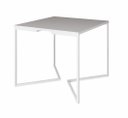 Ver imagem 1 de Mesa de Jantar Industrial Base De Ferro Branco em V Tampo 90x90 Branco