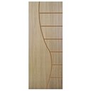 Ver imagem 1 de Kit com 4 Folhas de Porta Madeira Decorada 210x80cm Espessura 3,5cm Cantareira MGM Cinza/Carvalho Alpha