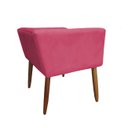 Ver imagem 2 de Banco Decorativo Nina Suede Rosa Pink - Dominic Decor