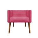 Ver imagem 3 de Banco Decorativo Nina Suede Rosa Pink - Dominic Decor