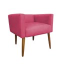 Ver imagem 1 de Banco Decorativo Nina Suede Rosa Pink - Dominic Decor