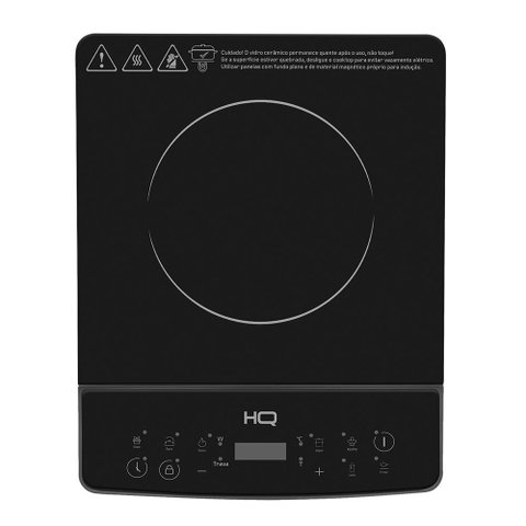 Cooktop de Indução Hq 1 Boca Portátil 2000w Preto Hq-ids2001 220v