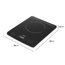Ver imagem 4 de Cooktop de Indução Hq 1 Boca Portátil 2000w Preto Hq-ids2001 220v