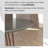Conjunto Sala de Jantar Mesa Redonda 100cm Base Omega Tampo Mdf Laca com Vidro Malibu - 8