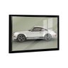 Quadro Porsche 911 Branco Metálico Lado -- Br Artes - 1