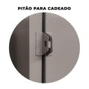 Ver imagem 2 de Armário Roupeiro de Aço Vestiário Academia 4 Portas Locker