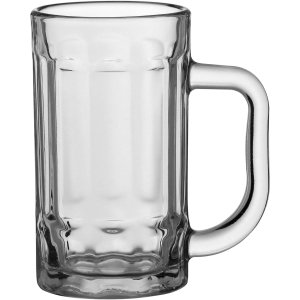 CANECA CERVEJA 13x11x7cm 380ml VIDRO TRANSPARENTE