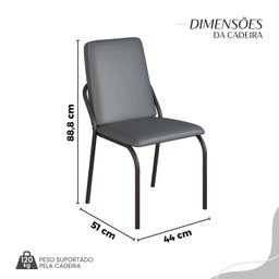 Conjunto Sala de Jantar Mesa Redonda 100cm Base Omega Tampo Mdf Laca com Vidro Malibu - 4
