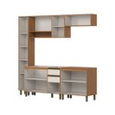 Ver imagem 3 de Cozinha Completa Venaly 9 Portas 2 Gavetas CEC287 Cinamomo/Off White - Henn