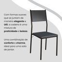 Ver imagem 7 de Conjunto Sala de Jantar Mesa 160x90cm Base Império Tampo Mdf Laca com Vidro Florença