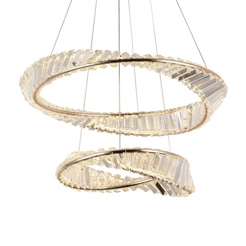 Lustre Pendente Nordecor Lezie 2737 Ouro Brilho Led Bivolt