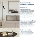 Ver mais imagens de Sofá Modular 3 Lugares Zen CabeCasa MadeiraOriginals