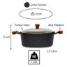 Caçarola Panela Granito Antiaderente Gourmet Javali Am 22cm - 3