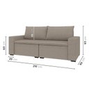 Ver imagem 3 de Sofá Modular 2 Lugares com Braços Laterais Zen CabeCasa MadeiraOriginals