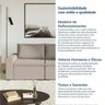 Sofá Modular 2 Lugares com Braços Laterais Zen CabeCasa MadeiraOriginals - 8