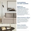 Ver mais imagens de Sofá Modular 2 Lugares com Braços Laterais Zen CabeCasa MadeiraOriginals