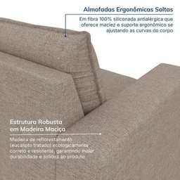 Sofá Modular 1 Módulo Esquerdo 1 Módulo Direito Zen Cabecasa Madeiramadeira - 6