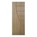 Ver imagem 1 de Kit com 4 Folhas de Porta Madeira Decorada 210x90cm Espessura 3,5cm Cantareira MGM Cinza/Carvalho Alpha