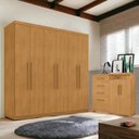 Ver imagem 1 de Jogo de Guarda Roupa e Cômoda Itabatã Naturalle