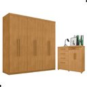 Ver imagem 2 de Jogo de Guarda Roupa e Cômoda Itabatã Naturalle