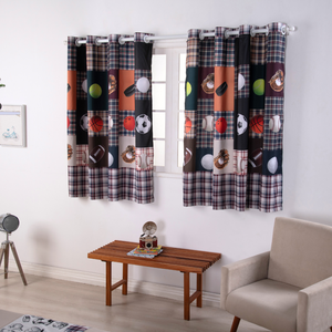 Cortina Infantil Juvenil Quarto Menino Boy para Varão Simples Duplo 2m Estampada Esportes