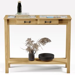 Aparador Sala de Estar New Rústico W02 Madeira Maciça Natural - Lyam Decor - 5