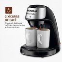 Ver imagem 2 de Cafeteira Elétrica Mondial Smart Coffe 500w C-42-2x-bi Preto/inox 220v