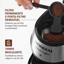 Ver imagem 4 de Cafeteira Elétrica Mondial Smart Coffe 500w C-42-2x-bi Preto/inox 220v