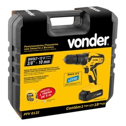 Parafusadeira e Furadeira 12v 3/8" Pfv012i com Impacto Bivolt - 2