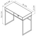 Ver imagem 2 de Escrivaninha Mesa de Computador 91cm Estilo Industrial M005