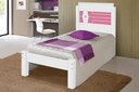 Ver imagem 1 de Cama Solteiro Lívia Branco/azul/rosa C/ Colchão - Carmolar