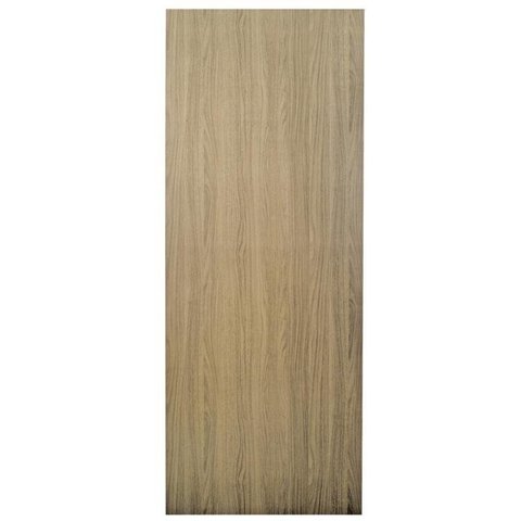 Kit com 2 Folhas de Porta Madeira Lisa 210x70cm Espessura 3,5cm Melamínica MGM Cinza/Carvalho Alpha