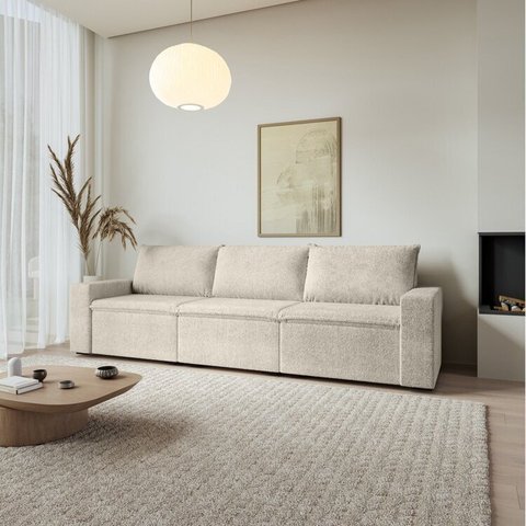 Sofá Modular 3 Lugares Zen CabeCasa MadeiraOriginals