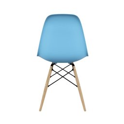 Kit Mesa Infantil Eames Branca 60cm + 2 Cadeiras Azul - 2