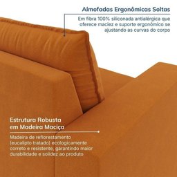 Sofá Modular 1 Módulo Esquerdo 1 Módulo Direito Zen Cabecasa Madeiramadeira - 5
