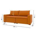 Ver imagem 3 de Sofá Modular 2 Lugares com Braços Laterais Zen CabeCasa MadeiraOriginals