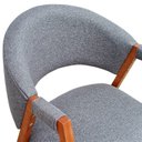 Ver mais imagens de Combo 4 Cadeiras Sala Jantar Estofadas Zara Linho Basalto Conforto e Elegância