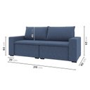 Ver imagem 3 de Sofá Modular 2 Lugares com Braços Laterais Zen CabeCasa MadeiraOriginals