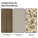Ver imagem 2 de Conjunto Sala de Jantar Alva Mesa Tampo de Madeira 4 Cadeiras Rustic/Crema/Lírio Bege Madesa