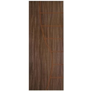 Kit com 2 Folhas de Porta Madeira Decorada 210x70cm Espessura 3,5cm Cantareira Mgm