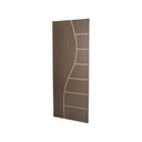 Ver imagem 4 de Kit com 2 Folhas de Porta Madeira Decorada 210x70cm Espessura 3,5cm Cantareira MGM Marrom/Carvalho Q