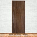 Ver imagem 2 de Kit com 2 Folhas de Porta Madeira Decorada 210x70cm Espessura 3,5cm Cantareira Mgm