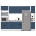 Ver imagem 3 de Armário de Cozinha Modulada Completa 5 Peças 310cm sem Tampo 250062 Meena Politorno Móveis
